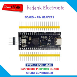 MicroController Board Raspberry PI RP2040 USB-C TYPE-C - 4MB Flash